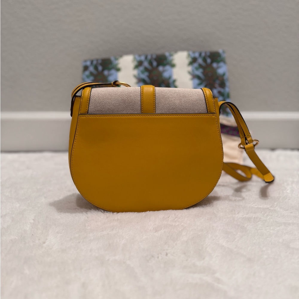 Tory Burch Miller Canvas Quadrant Saddle Bag - Picture 4 of 4